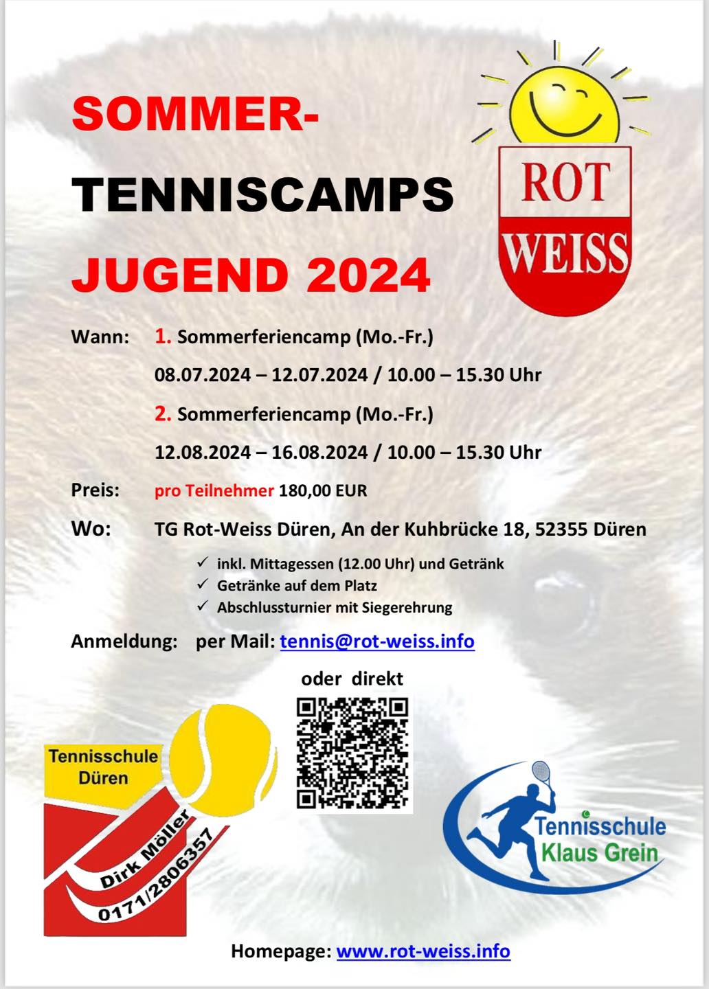 Sommertenniscamps Jugend 2024