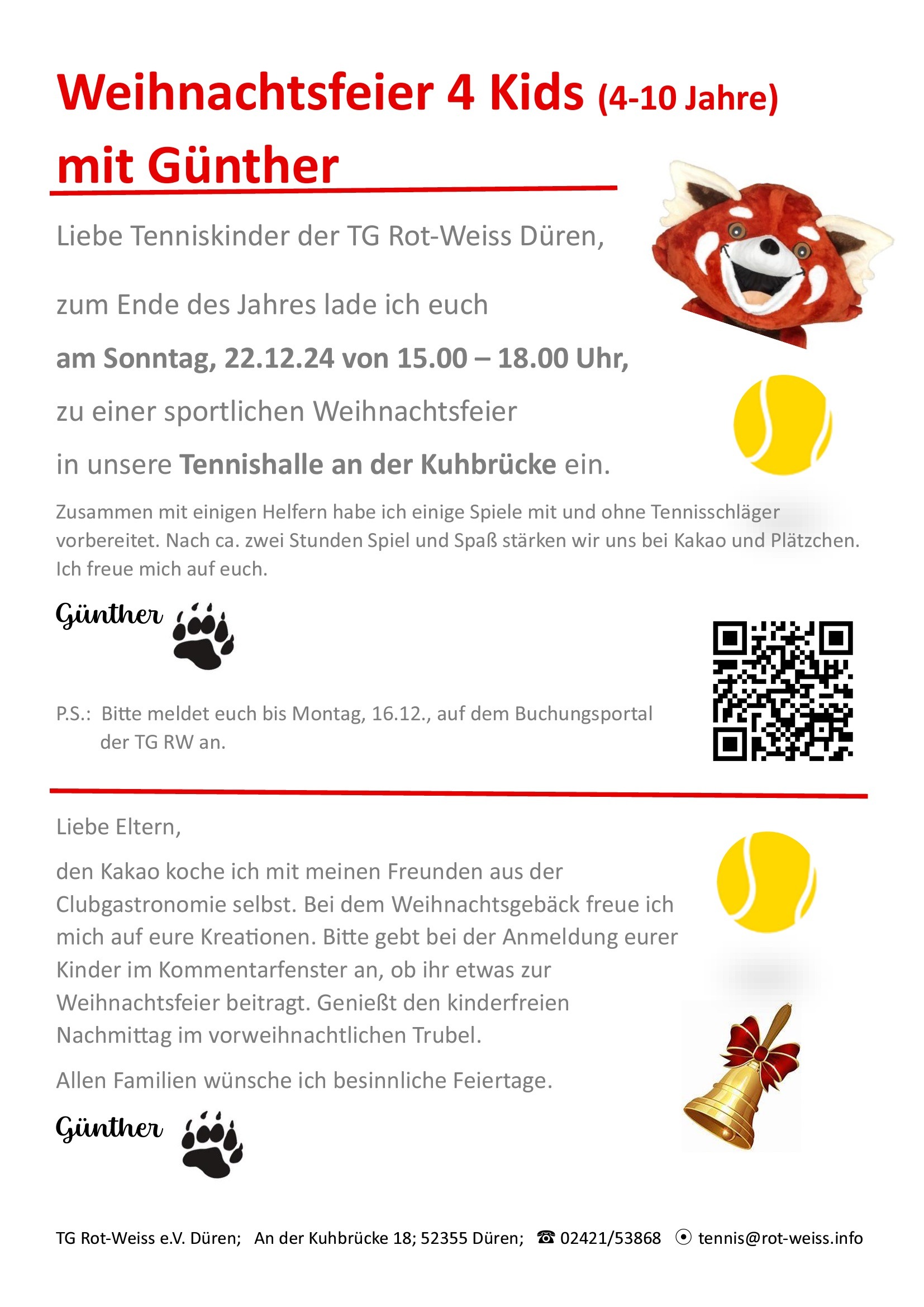 Weihnachtsfeier 4 Kids (4-10 Jahre)